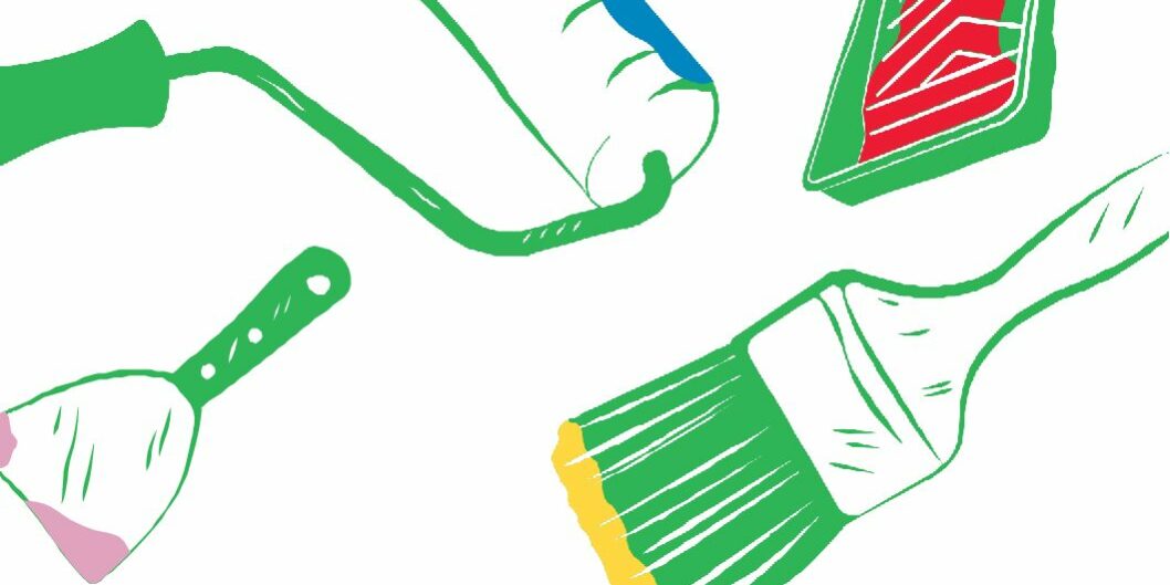 Affiche outils du peintre